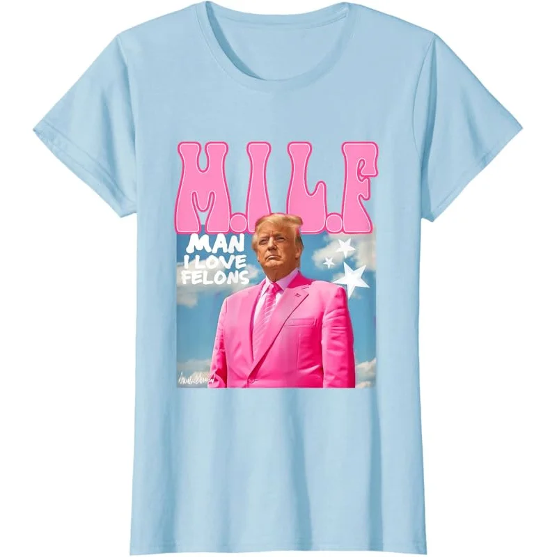 

2024 Funny Trump Pink For President T-Shirt