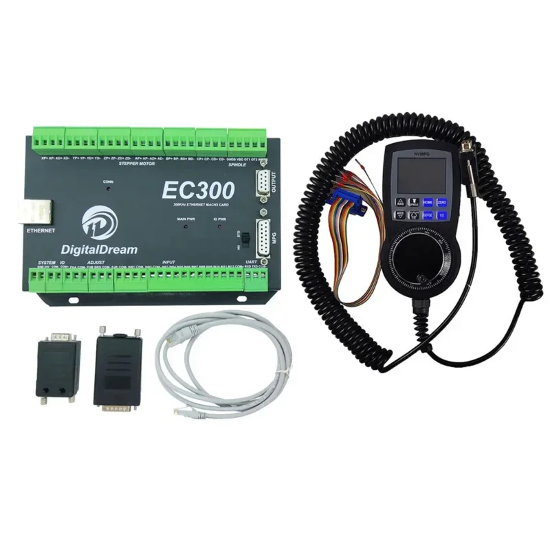 EC300 Milling Machine Upgrade Ethernet Cnc 3/4/5/6 Axis Motion Control Card Mach3 Digital Display Handwheel