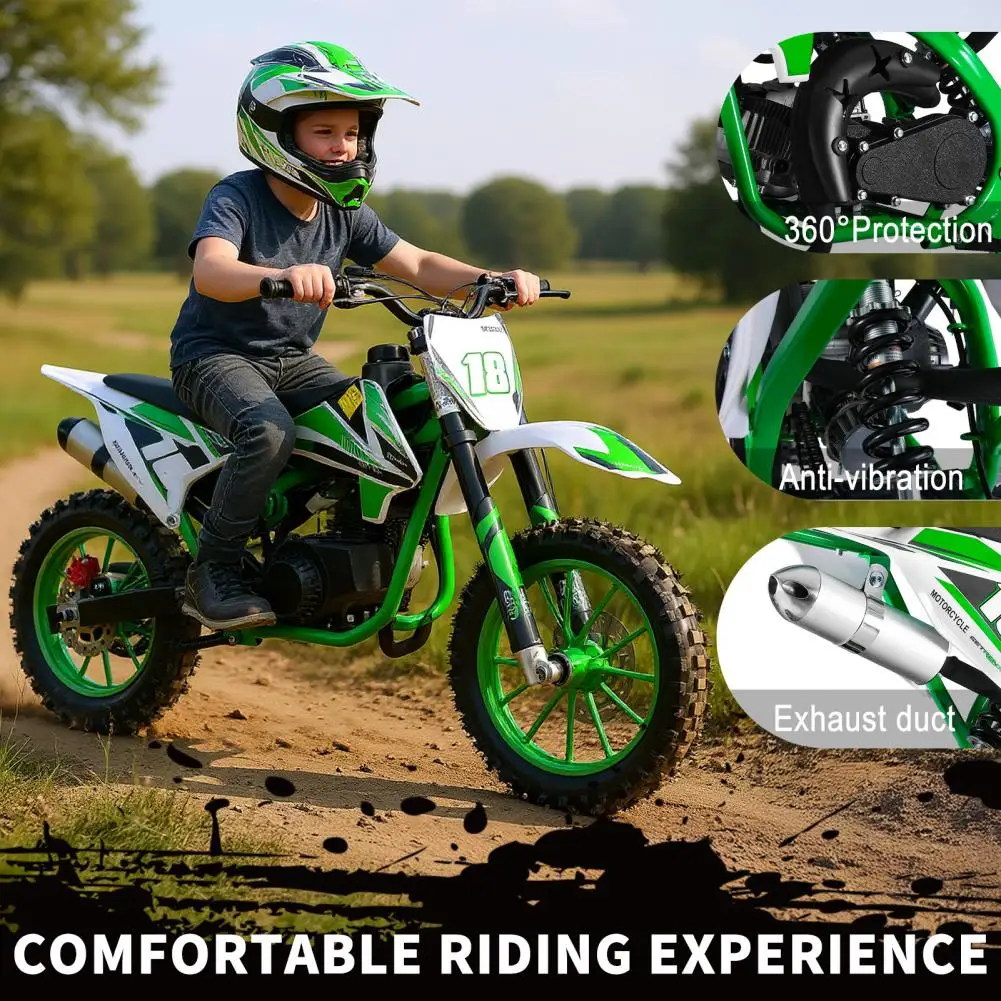 

Two-Stroke 49cc Off Road Mini Motorcycle,Gas Power Motocross,Kids Dirt Bike,Gas-Powered Mini Dirt Bike with High-Power Engine