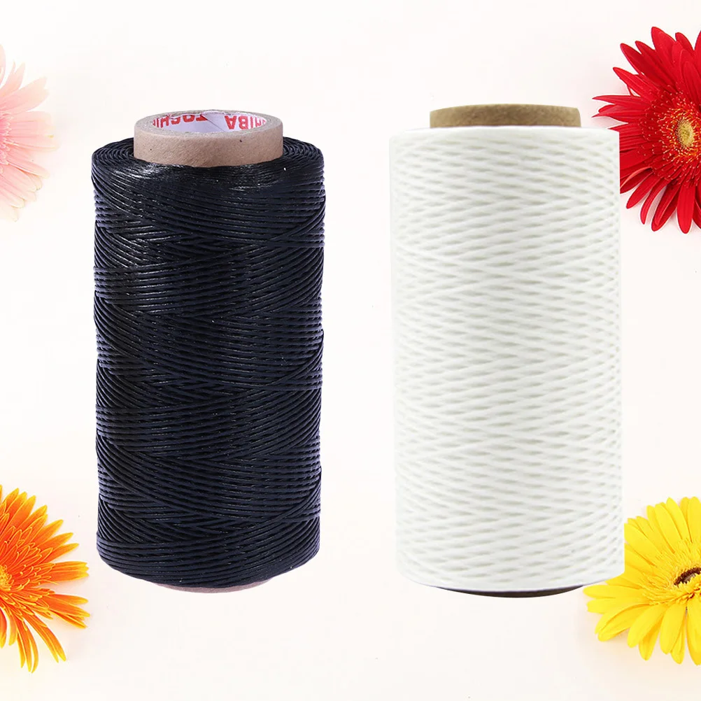 

2Pcs Hand Sewing Waxed Cord Flat Wax Thread 36 Colors DIY Craft Stitching Sewing Tools Waxed String Wax Thread