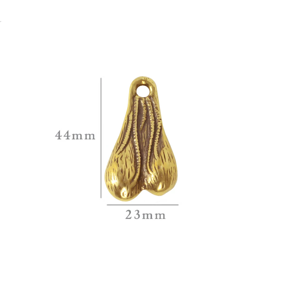 Brass Truck Nuts Dangler Balls Testicles Keychain Decorations for 1/10 RC Car Crawler SCX10 SCX6 AT6 TRX4 EX86190 ZP1001 YK4102