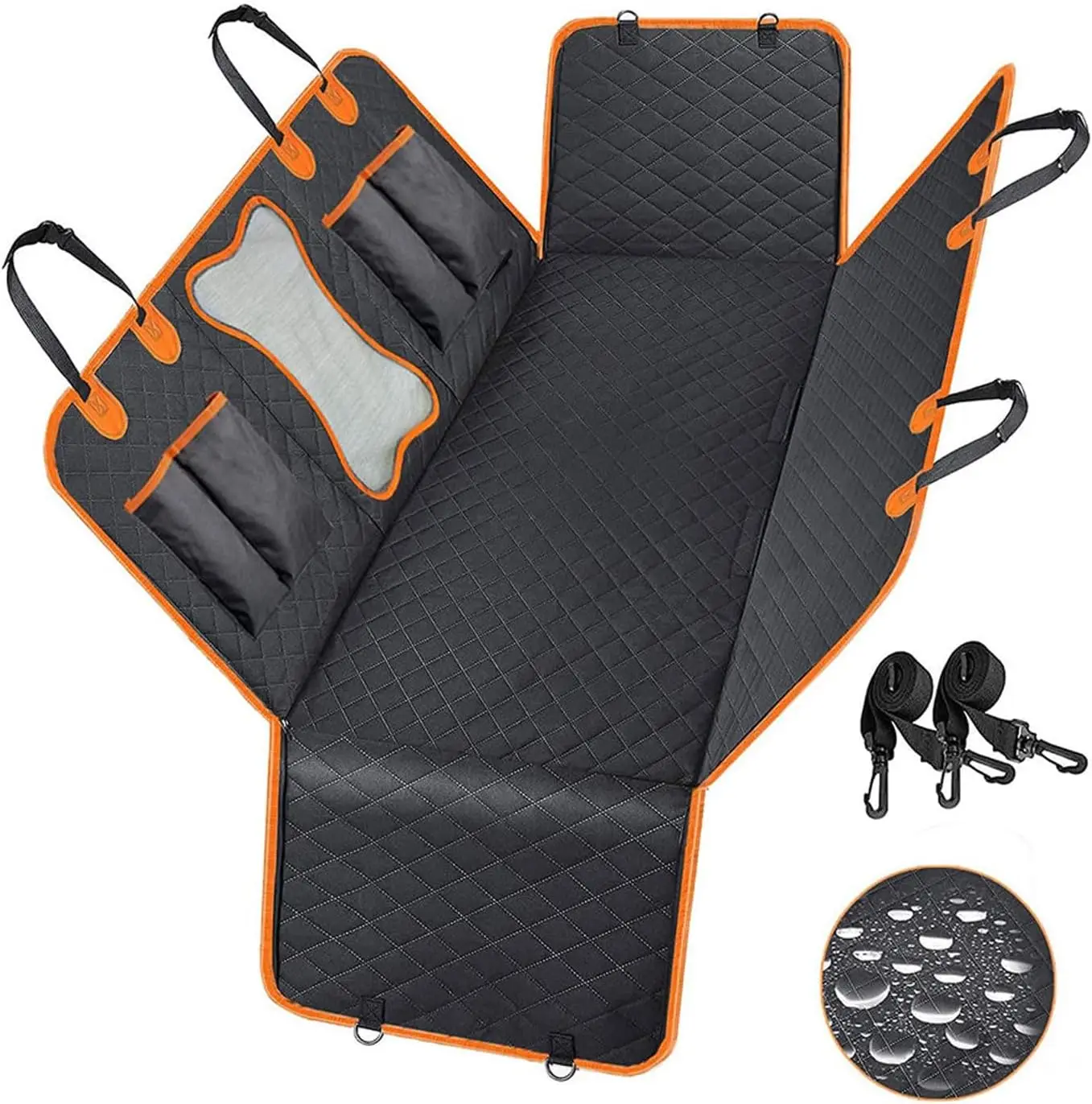 

Dog Car Seat Cover Waterproof Car Seat Cover Hammock 600D Heavy Duty Scratch Proof Nonslip Durable Soft
