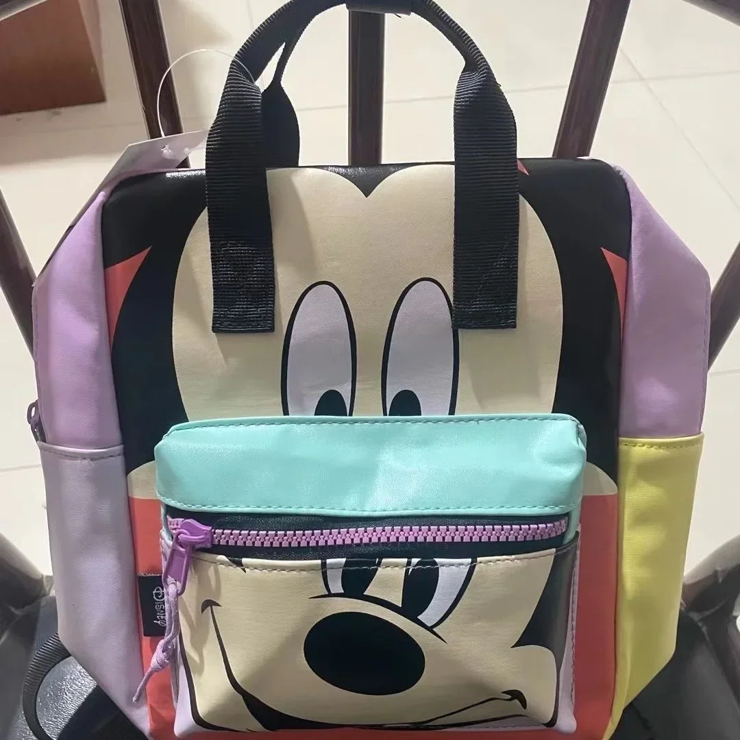 Disney cartoon Mickey Mouse New Kids Backpack Mini Schoolbag Girls and Boys Cute Shoulder Bag