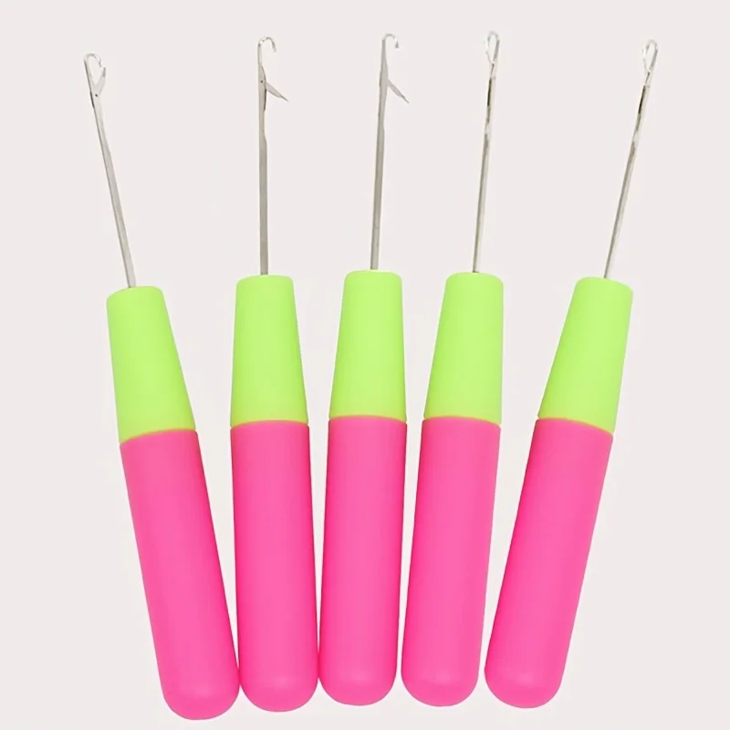 Crochet Hook Plastic Crochet Hook Needle For Hair Weaving Hook Needles Dreadlock Knit Hair Weaving Crochet Needle Hook