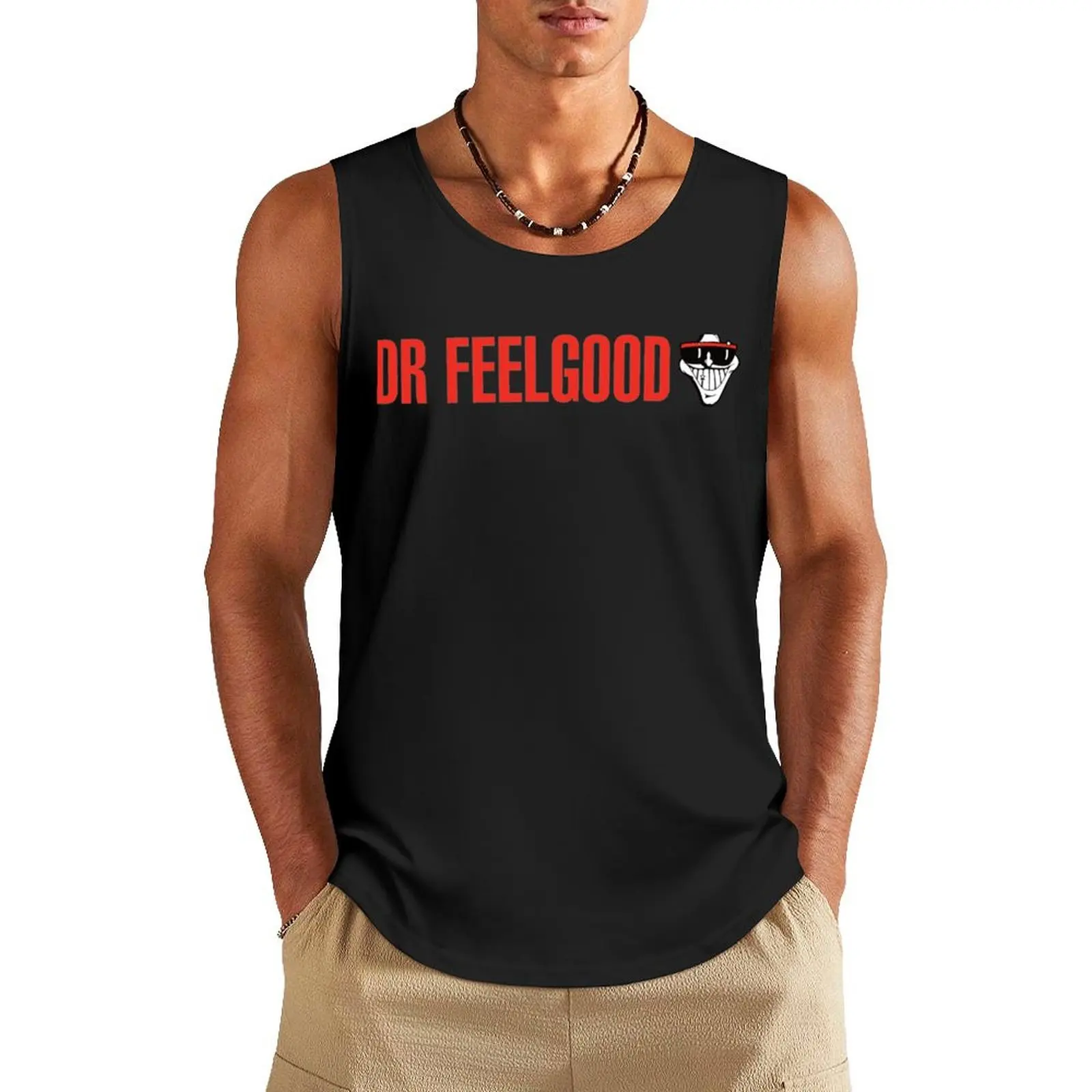 Dr. Feelgood Tank Top Men's summer vest Man sleeveless shirt