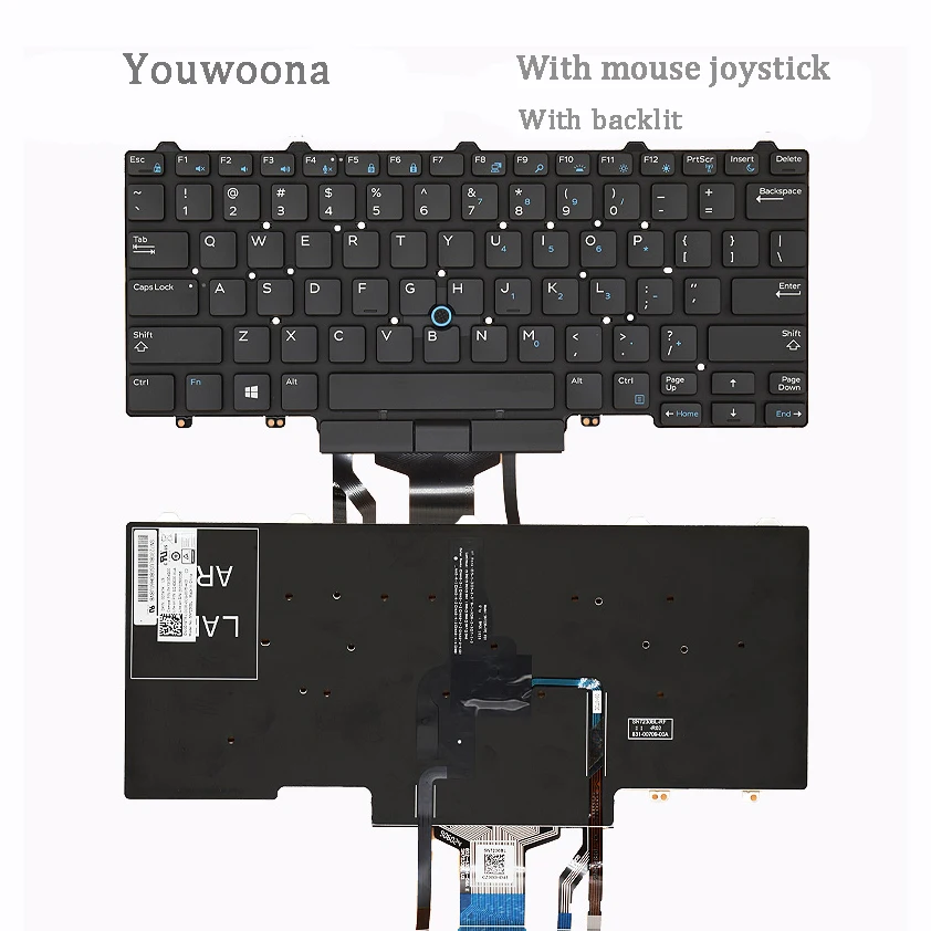 Nowa oryginalna klawiatura do laptopa DELL 3340 3350 5490 E3340 E5450 E7450 E5470 E7470