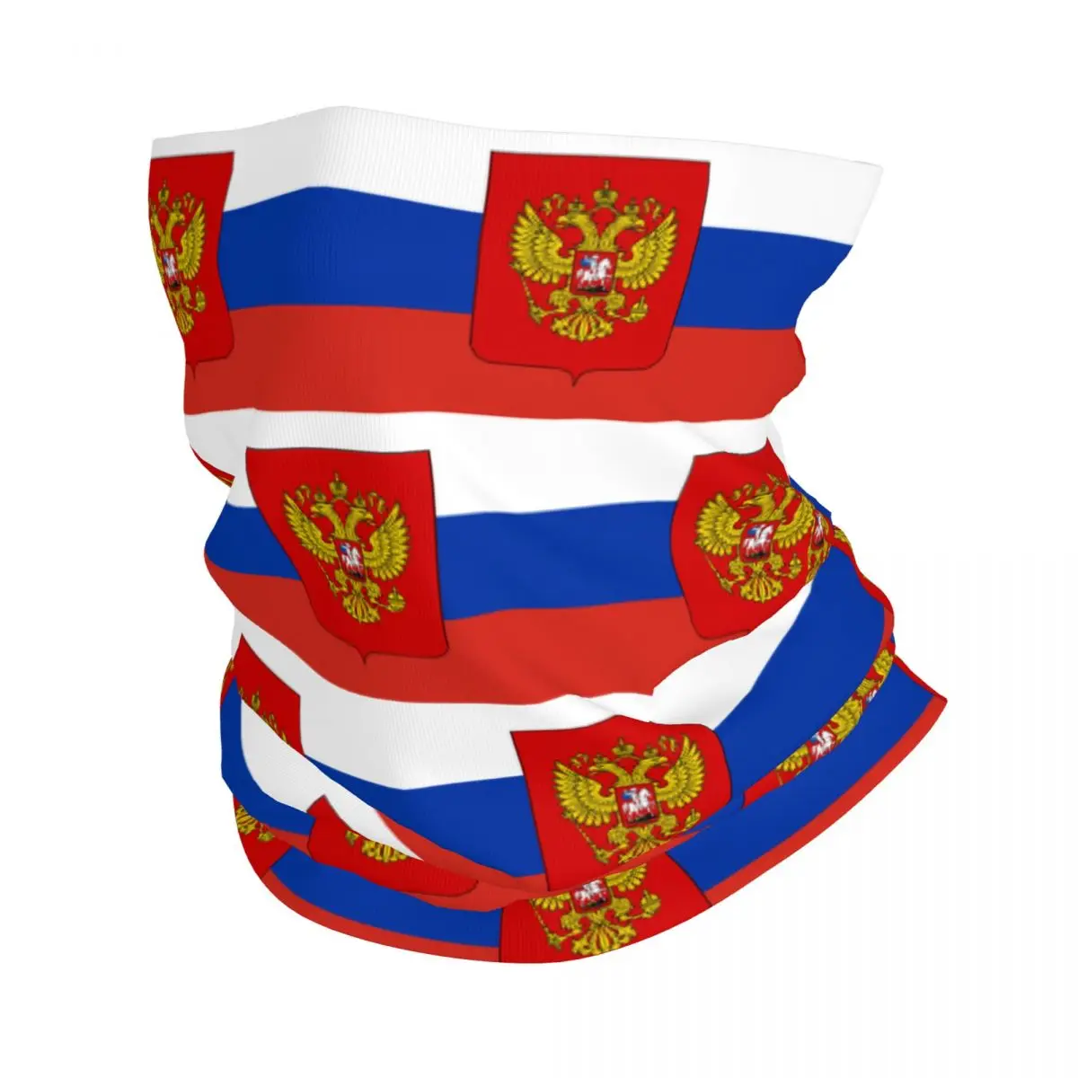 Russia Proud Russian Flag CCCP Bandana Neck Gaiter Printed Wrap Scarf Cycling Scarf Hiking Fishing Unisex Adult All Season