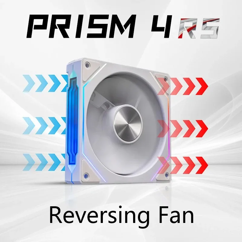 PRISM 4 RS Computerkastventilator 12 cm ARGB 4-pins stille koelventilator 12 V Groot luchtvolume 800-1600 RPM