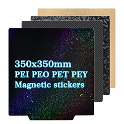 For Voron 2.4 Build Plate 350x350 PET PEI Sheet Double Sided Magnetic Spring Steel Sheet for FYSETC Voron 2.4 Hot Bed PET Shee