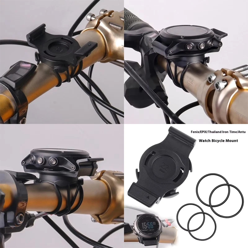 

For Garmin Quick Fit Quarter-Turn Bike Mount Watch For 20/22/26mm Bicycle Speedometer Stand Stopwatch Holder