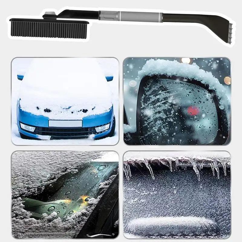 Car Snow Brush Snow Remover With Ergonomic Grip Winter Window Tool Multifunctional Scraper For Cars Trucks SUVs