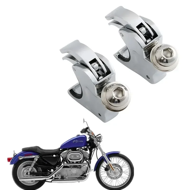 For Harley Sportster XL 883 1200 Dyna Super Glide Custom Low Rider Accessories Motorcycle 39mm Quick Release Windscreen Clamps