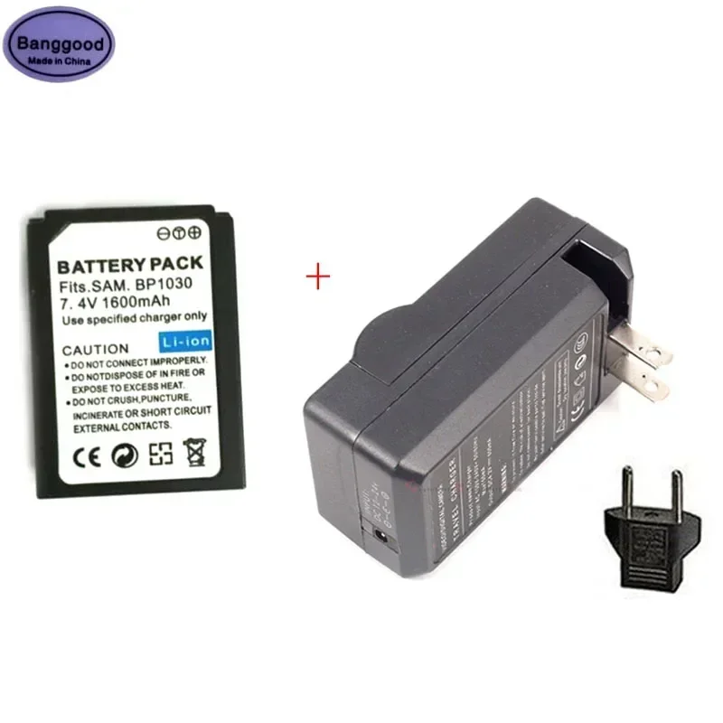 New 7.4V 1600mAh BP-1030 BP1030 BP1130 BP-1130 Camera Battery For Samsung NX200 NX210 NX300 NX500 NX1000 NX1100 NX2000 NX-300M