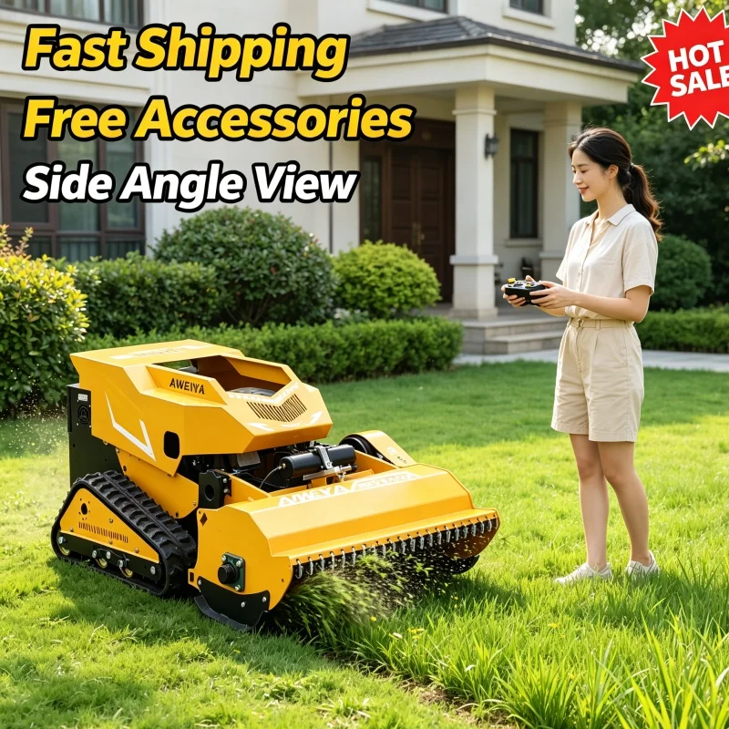 Customized Fast Shipping Lawn Mower Robot Remote Control Lawn Mower Self Propelled Lawn Mower For Country Farm Lawn