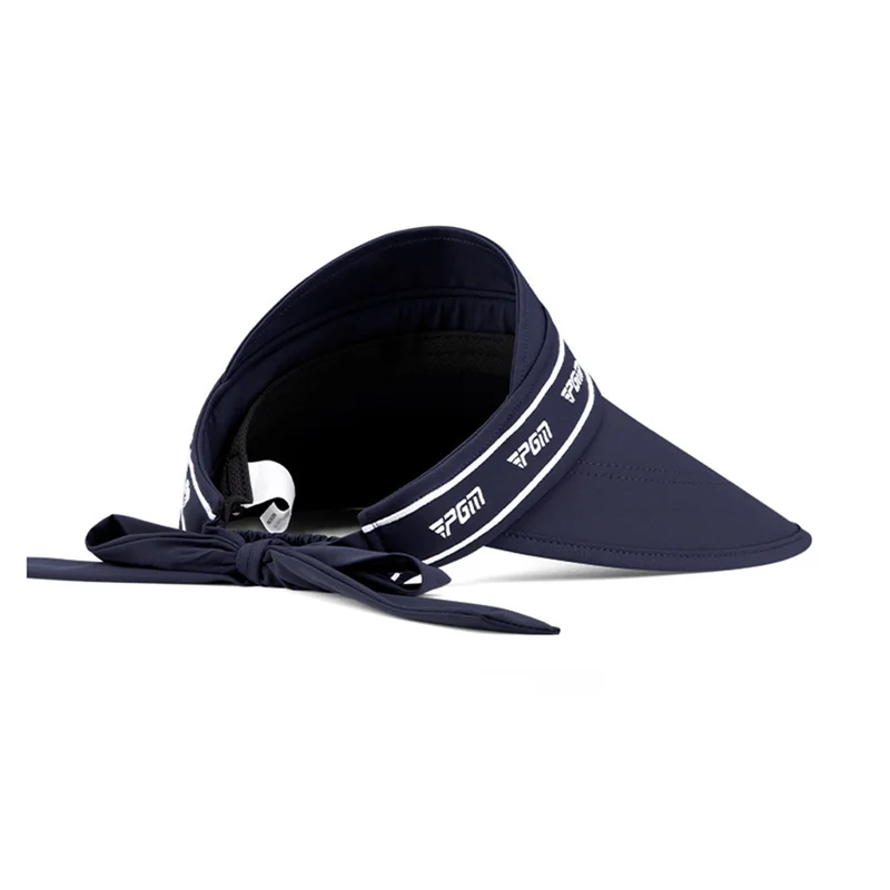 

AC22 Женская кепка для гольфа без верха, солнцезащитный козырек с большими полями, 15,8 см, защита от ультрафиолета, женская шляпа от солнца, темно-синяя