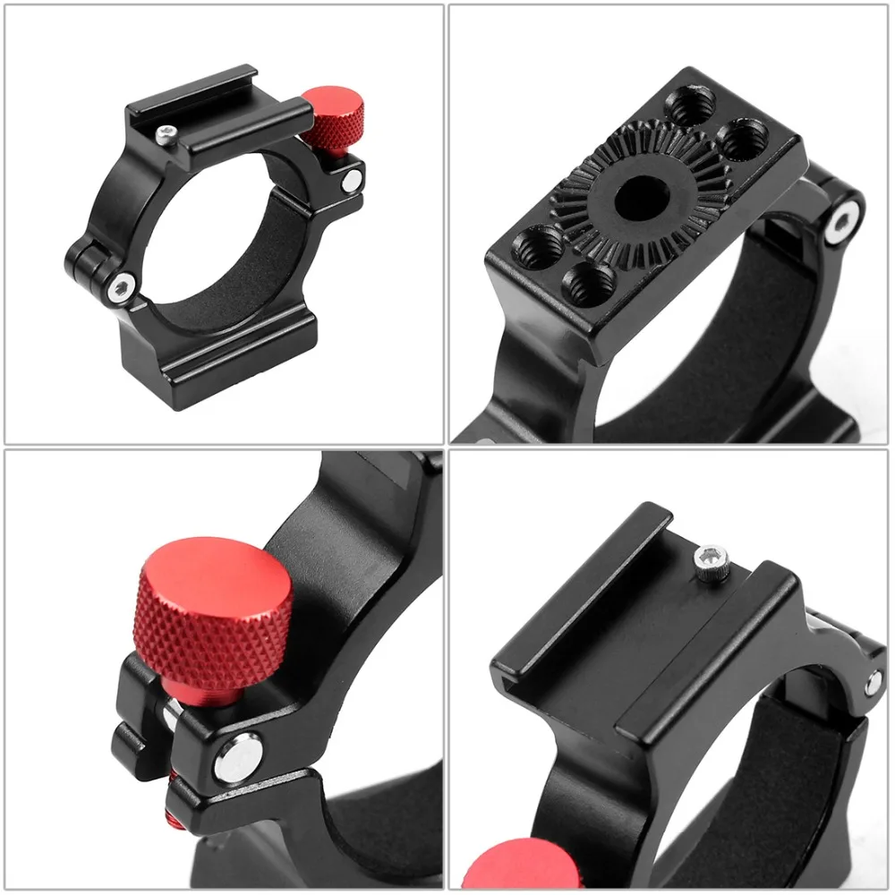 4-Ring Heißer Schuh Adapter Ring Mikrofon Montieren mit Magie Arm Adapter für Zhiyun Glatte 4 Handheld Gimbal DSLR kamera Zubehör – Detail 2