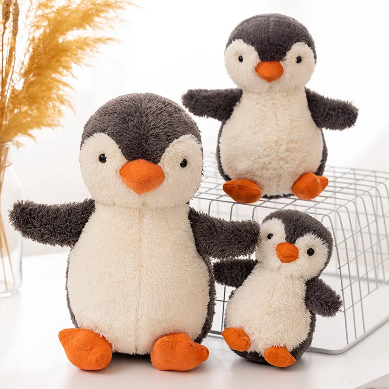 High Quality Cute Fluffy Plush Toy Lovely Penguin Animal Doll Baby Comforting Sleeping Toy For Children Kids Birthday Gifts