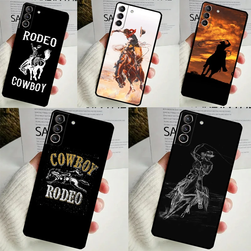 Extreme Sport Rodeo Cowboy Lasso Case For Samsung Galaxy S24 S23 Ultra S22 S20 FE S21 FE Note 10 20 S8 S9 S10 Plus Cover