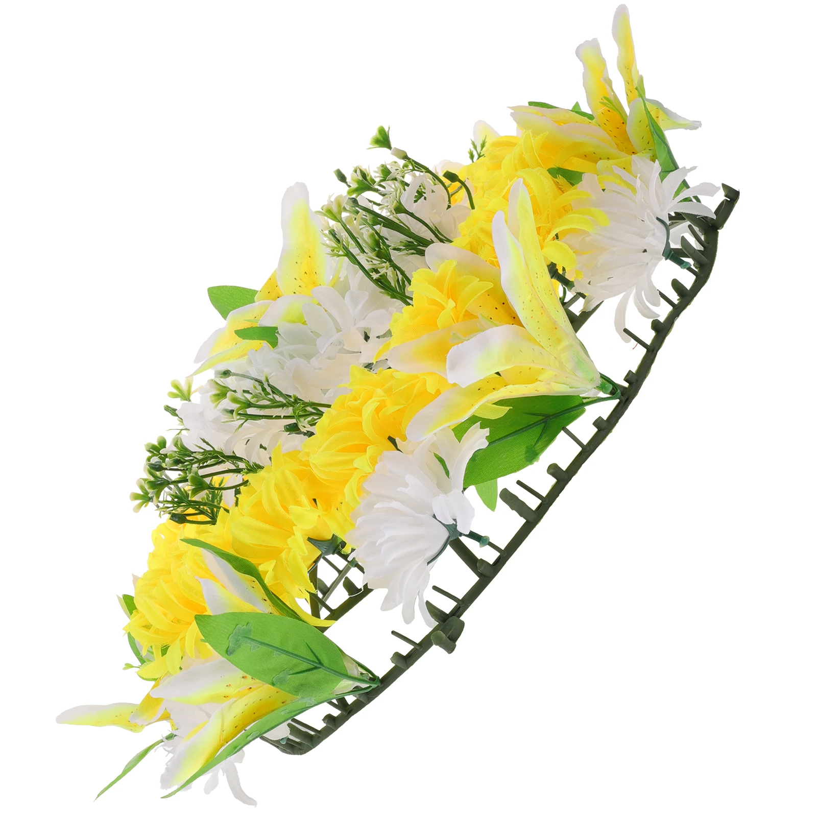 

Artificial Flower Realistic Texture Wreath Grave Bouquet Sacrifice Flowers for Cemetery Decoration Silk Decorations