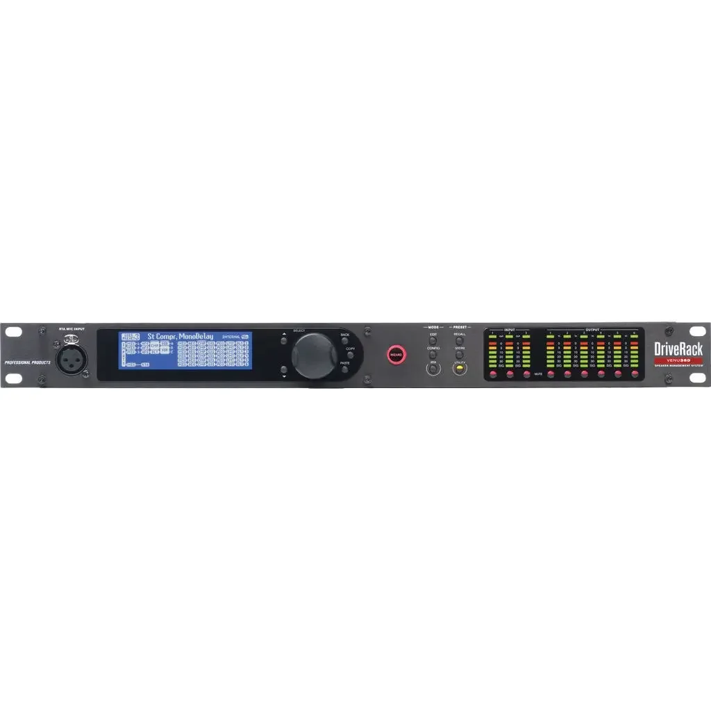 dbx DriveRack 360 VENU digital professional stereo stage equalizer audio processor for professional stage sound equipment