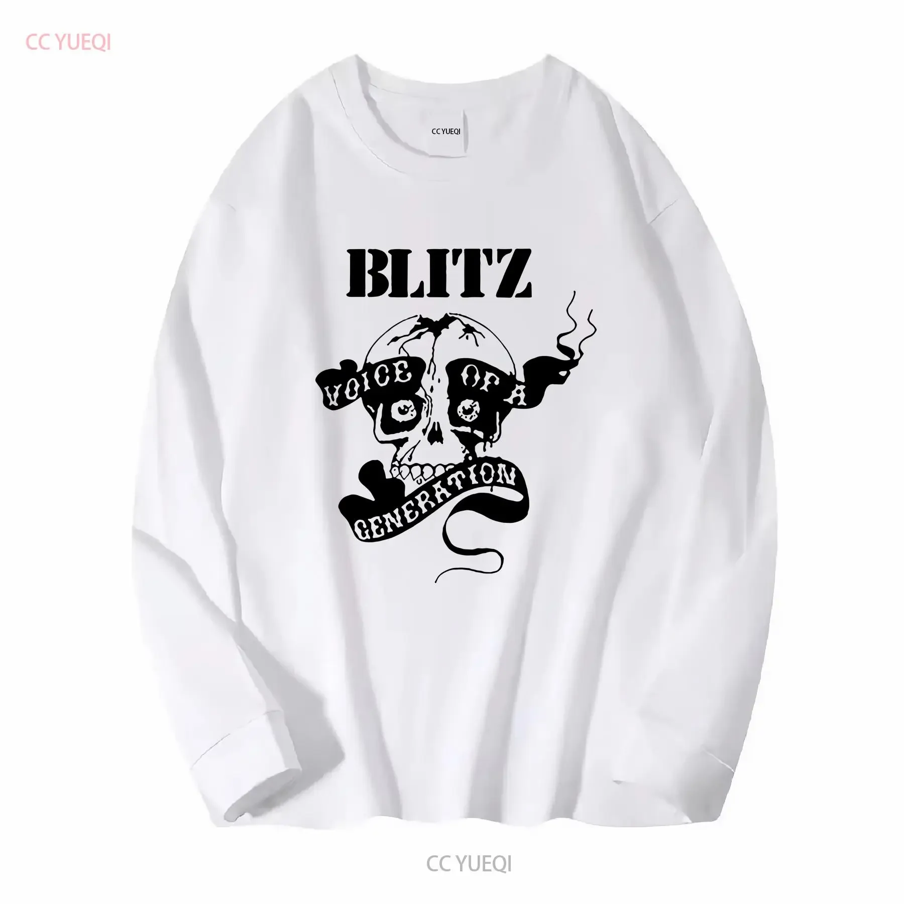 The Blitz T Shirt band punk Oi long or short sleeves vintage Washed Stylish streetwear fashion Stretched Versatile Comfortable