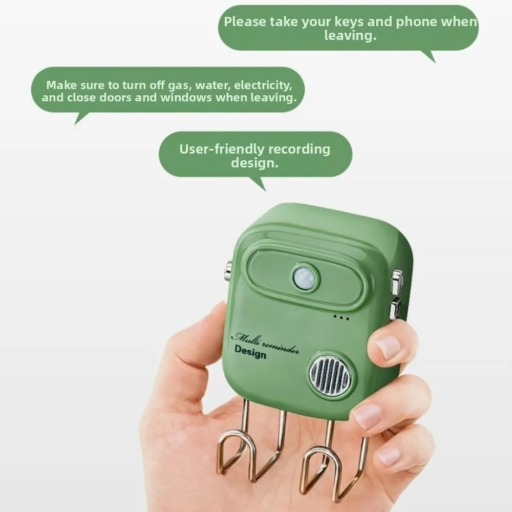 Prevent Forgetting Keys Smart Voice Reminde Infrared Sensor With Hook Intelligent Recording Reminder Automatic Sensing