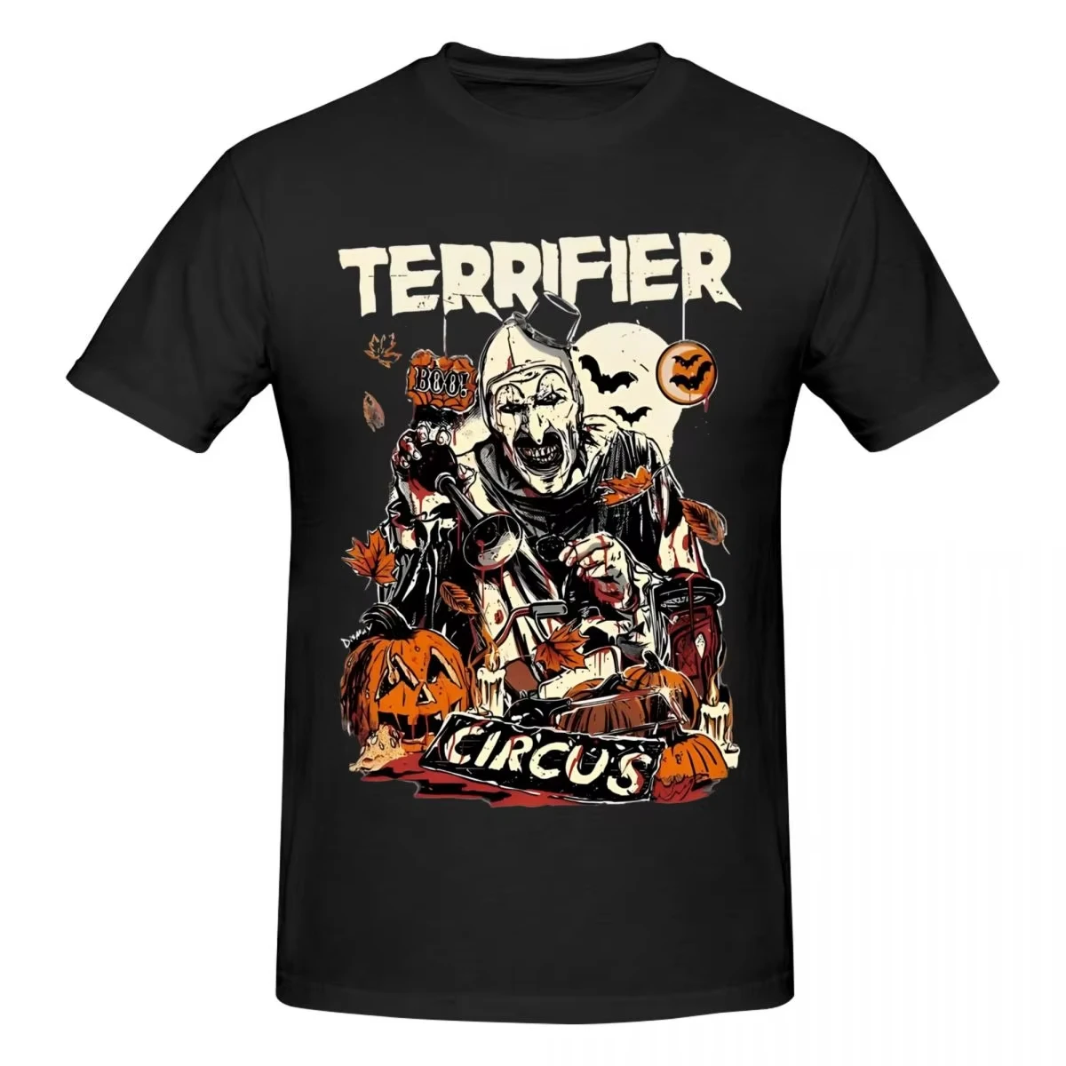 

Футболка с принтом из фильма «Ужас» (Terrifier), унисекс, хлопковая, забавная, в стиле хоррор, на Хэллоуин, с круглым вырезом, с коротким рукавом, для мужчин и женщин, одежда