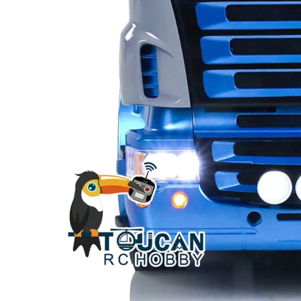 

LESU 1/14 RC Tractor Truck 4X4 RC Toys RTR Radio Control TOUCAN DIY Finished Vehicle Car Sound Light System Smoke Motor Model