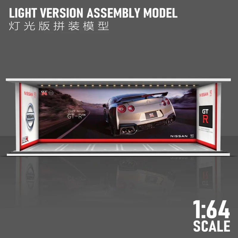 عجلات ساخنة مصغرة 1/64 مقياس موقف للسيارات نموذج محاكاة المشهد عرض مضيئة بولي كلوريد الفينيل عرض موقف جمع اللعب الصبي