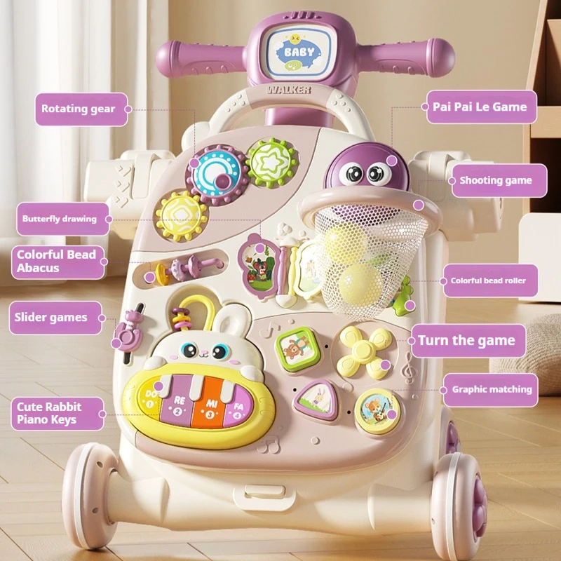 Xinge Baby Walker Multifunctional Activity Panel Anti Rollover Learning Walking Helper For Toddlers