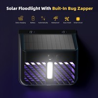 Solar Mosquito Killer Lamp Solar Bug Zapper Outdoor Lights  Motion Sensor Waterproof IP65 Wall Lamps For Garden Yard Patio