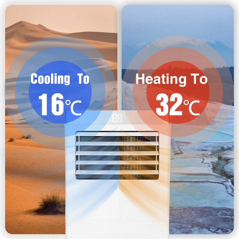 휴대용 에어컨 가정용 실내 이동식 에어컨 12000btu