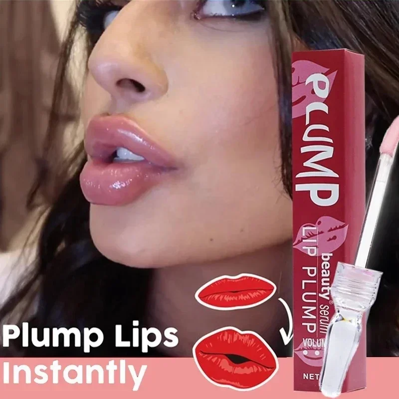 

Sexy Lip Plump Serum Increase Lip Elasticity Reduce Fine Lines Instant Volumising Essential Oil Repair Nourish Beauty Lip Care