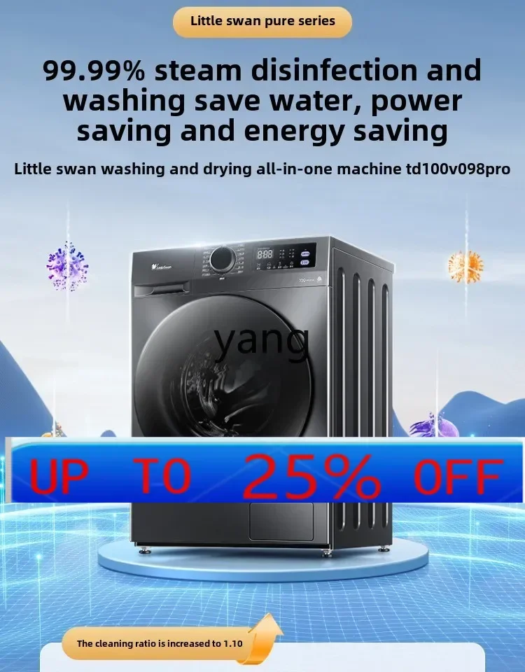 

CX washing machine household automatic ultra-thin large-capacity drum 10KG washing and drying integrated 098PRO