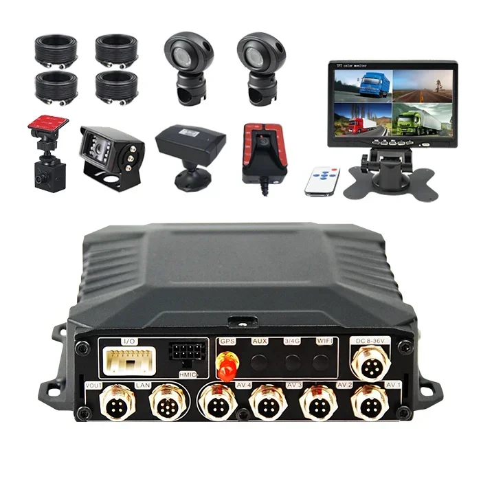 Mdvr 8CH Wifi 1080p Hdd Mobile Dvr Vehicle Surveillance Ahd Real Time View  Mdvr 8 Channel Mobile Dvr for Truck School Bus