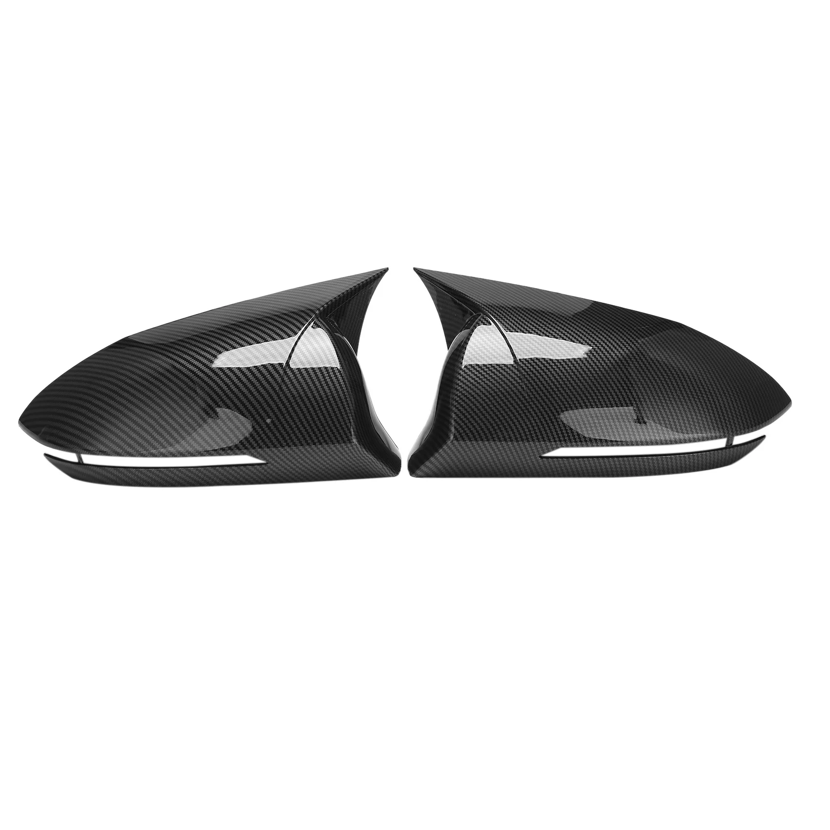 

Car Carbon Fiber Ox Horn Rearview Side Glass Mirror Cover Trim Frame Side Mirror Caps for Hyundai Tucson 2021