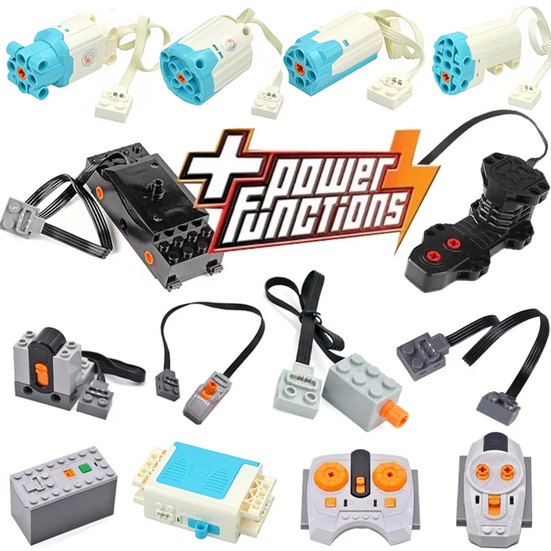 Power Functions Technical Parts Strengthen Motor Building Blocks Multi High Speed M XL L Motor Servo Motor PF Sets Brick Toys