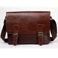 New 2025 men single shoulder bag leather retro briefcase crossbody bags messenger  bags for men luxury bag WT552