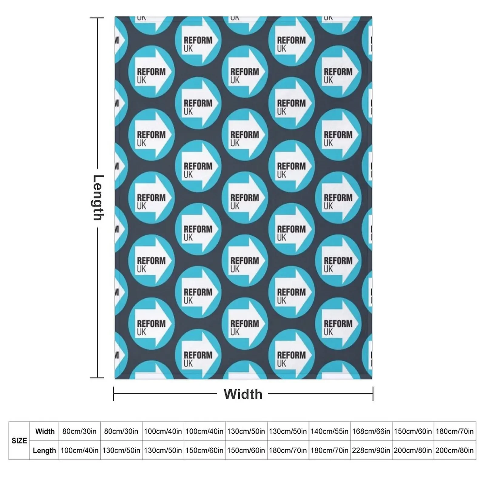 Uk reform party Throw Blanket bed plaid Decoratives Blankets