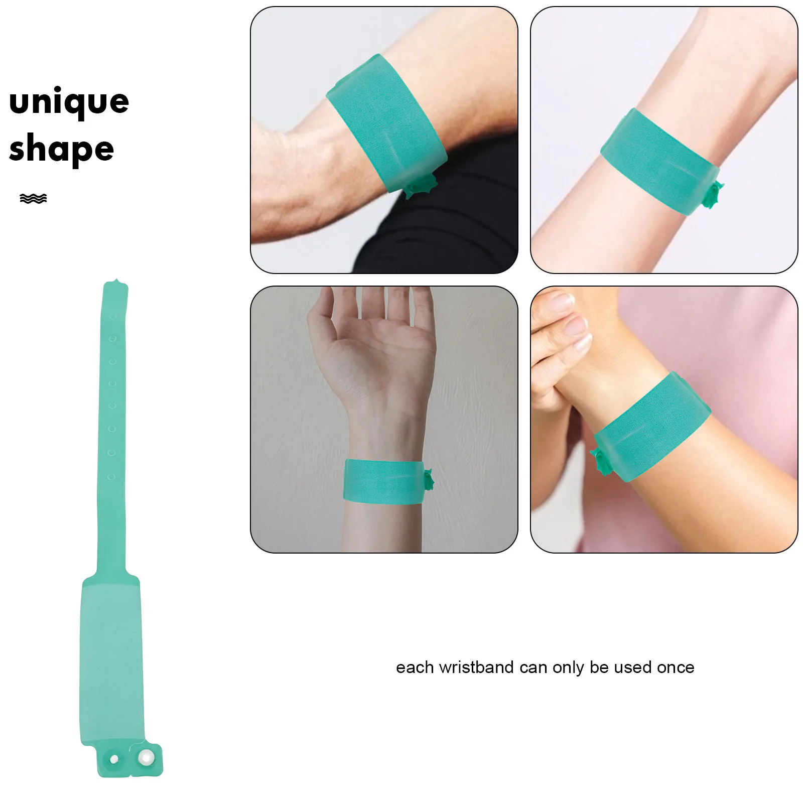 100 Stuks PVC Beschrijfbare Polsbandjes Wegwerp Identificatie Armbanden voor Ziekenhuizen Evenementen Helder Gekleurde Patiënt Tracking Bands