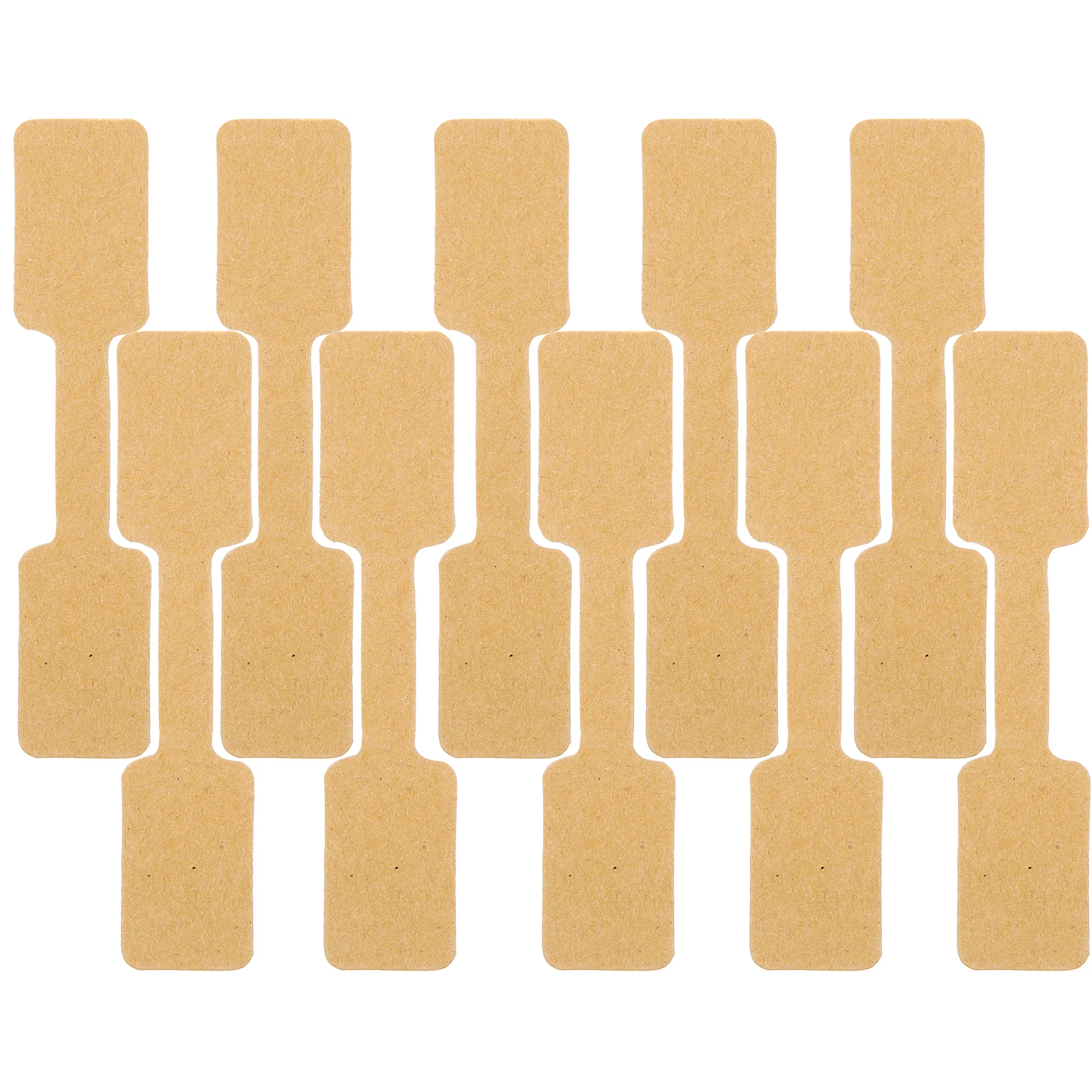 

100 Pcs Sticker Labels Jewelry Stickers Tabs Tag Pricing with Kraft Paper Adhesive Tags