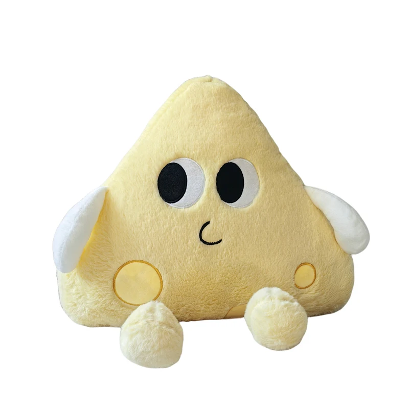 Creative Cheese Pillow New Plush Toys Pillow Stuffed Soft Yellow Pink Cushion Boy Gifts Car Decor Backrest Decoration