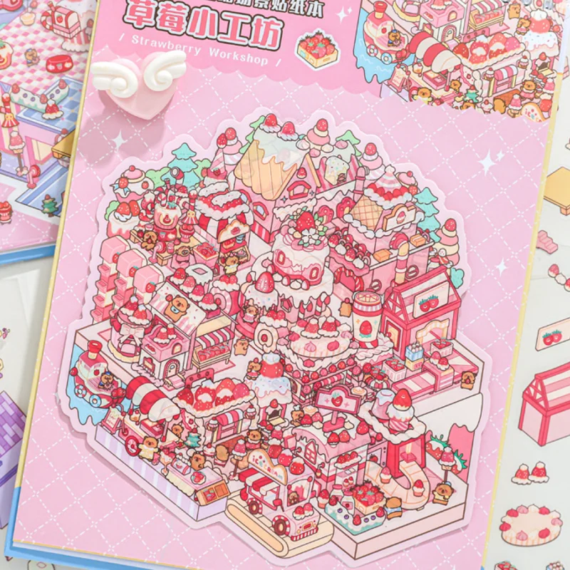 

Mr. Paper Kapybara Series Miniature Scene Sticker Book stationary supplies scrapbooking stickers Children's Gift for Students