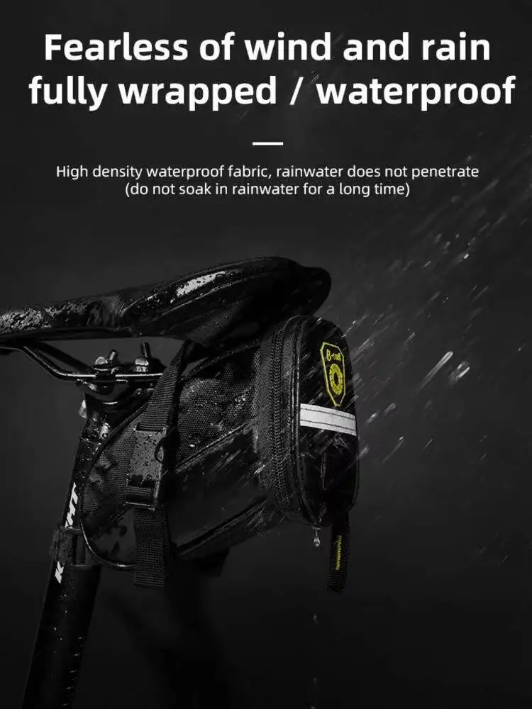 AliExpress ESLNF Rainproof Bike Saddle Seat Tail Rear Pouch Reflective Cycling Bag