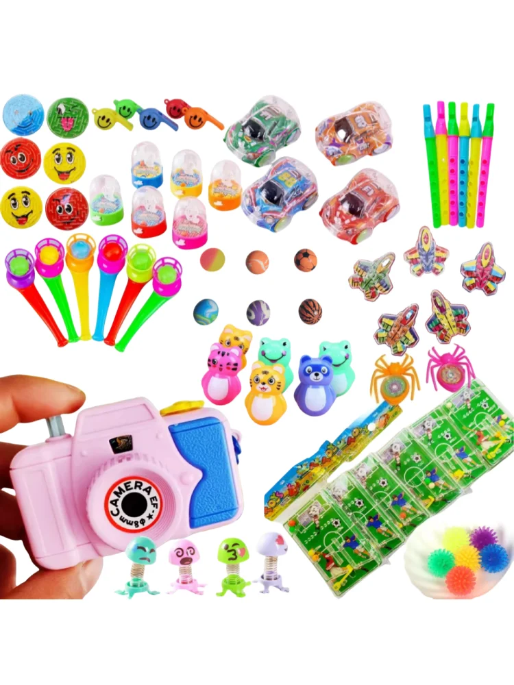 68 sztuk Cartoon Kids Birthday Party dobrodziejstw zestaw kombinacji zabawki na Halloween Pinata nadzienie dostarcza nagrody karnawałowe — zdjęcie 2