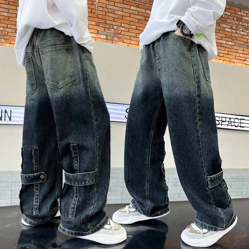 2025-nova-chegada-primavera-outono-meninos-jeans-roupas-meninos-legal-bonito-longo-casual-calcas-jeans-calcas-soltas-para-crianca-idade-5-14