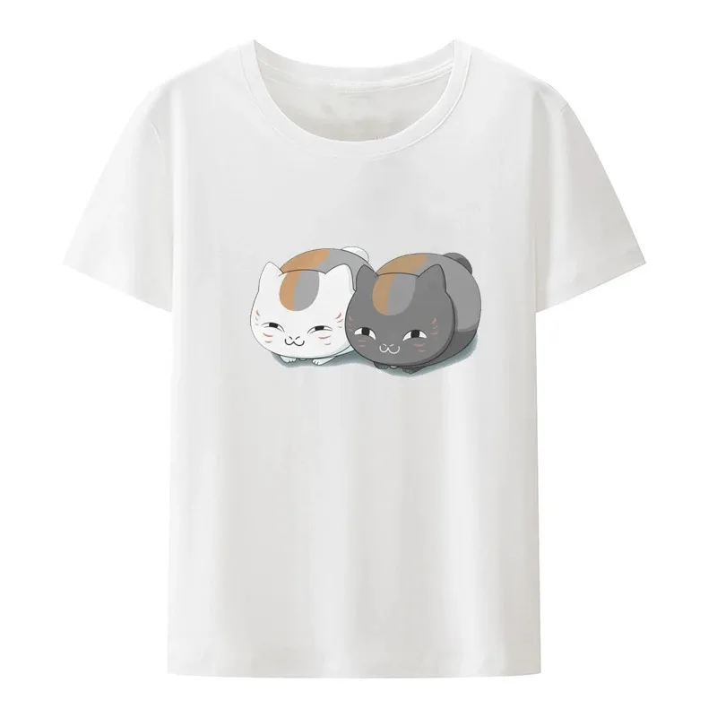 Nyanko Sensei Graphic T Shirt Natsume Yuujinchou Natsume's Book of Friends Fashion Streetwear Cute Hipster Anime Aesthetic Tops