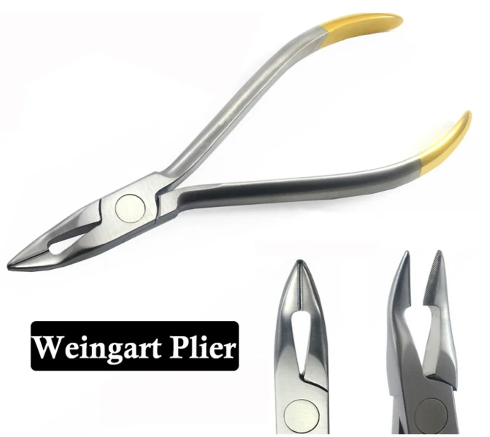 

1PC Dental Weingart Pliers Orthodontic Tools With TC Head Stainless Steel Arch Bending Plier for Dentist