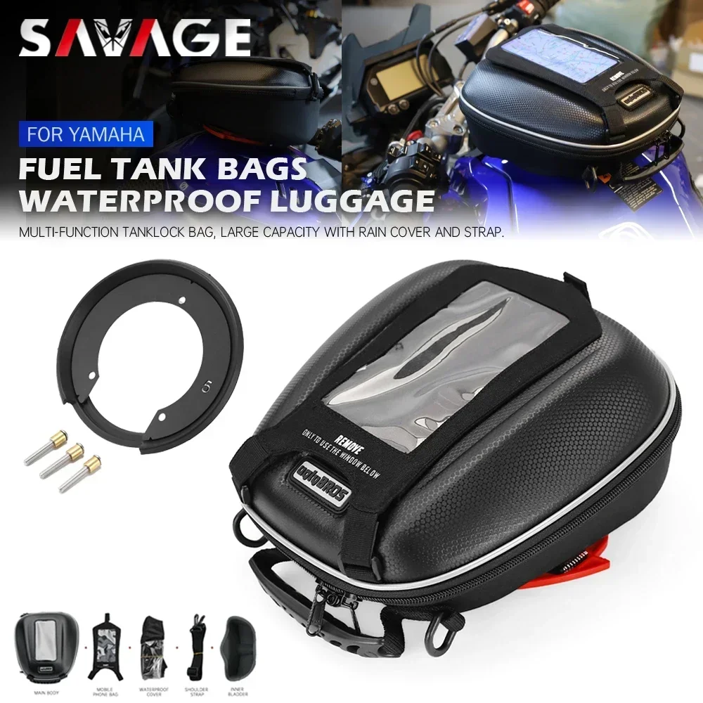 Bolsa de tanque para motocicleta, mochila de equipaje de carreras para YAMAHA FZ6, FZ8, FZ1, XJ6, MT03, MT09, MT10, YZF, R1, R3, R6, R7, XSR 125, 155, XJR, FJR 1300