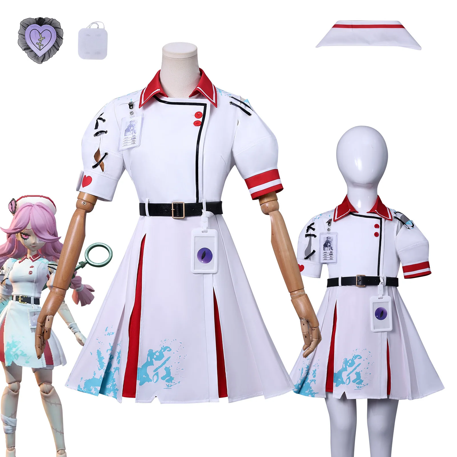 

Костюмы для косплея на вечеринке: Пуэр Русалка Зомби Медсестра Хизер для детей и взрослых Косплей 2D костюмы аниме.